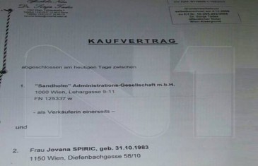 Špirić stan za kćerku u Beču platio 397.000 eura!