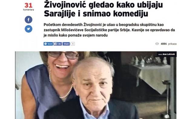HRVATSKI MEDIJI: “Bata Živojinović je bio ratni huškač, gledao kako ubijaju Sarajlije i snimao komediju”