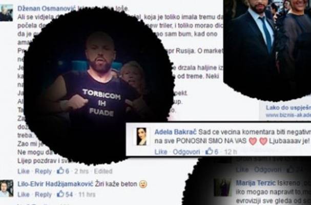 OSUDA I PODRŠKA: Na Deenov post nakon nastupa ostavljeno preko 1.200 komentara