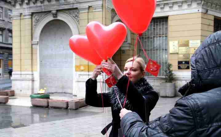 Kako je propalo Valentinovo u Sarajevu (VIDEO)