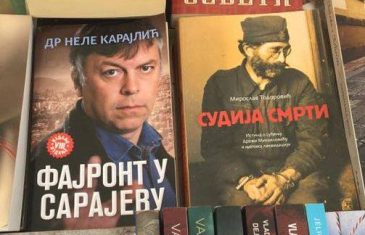 Prodajna izložba četničke literature: Knjiga o Draži Mihailoviću na Trgu djece Sarajeva