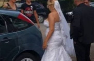 Fotka iz Srbije postala hit: Pogledajte kako je ova mlada došla na svoju svadbu