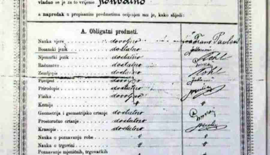 HISTORIJSKI DOKAZI: Građani BiH 1900. godine u školama izučavali bosanski jezik