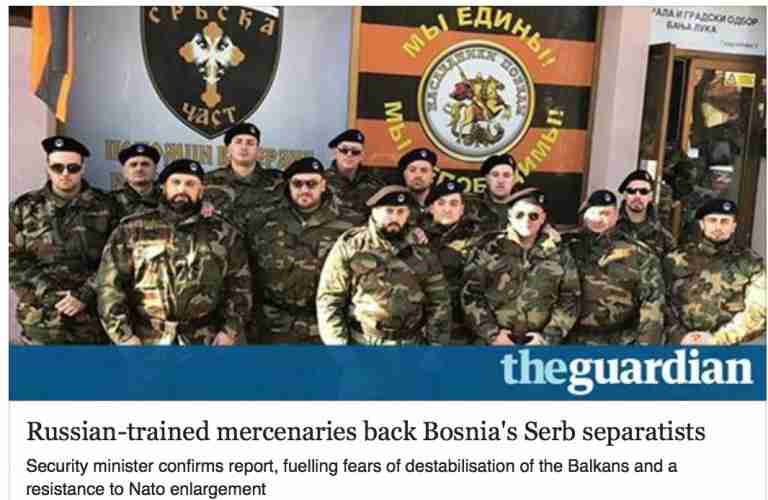 Britanski Guardian o ruskim plaćenicima koji pomažu Dodiku da formira paravojne jedinice u RS-u