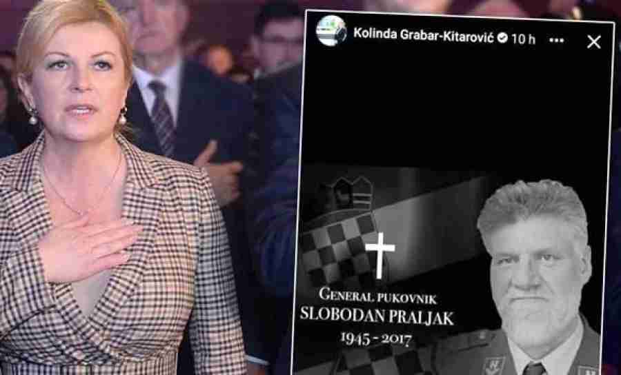 PUKLA BRUKA: Predsjednica Hrvatske odala počast RATNOM ZLOČINCU, evo kako se Kolinda na Facebooku zahvalila Slobodanu Praljku…
