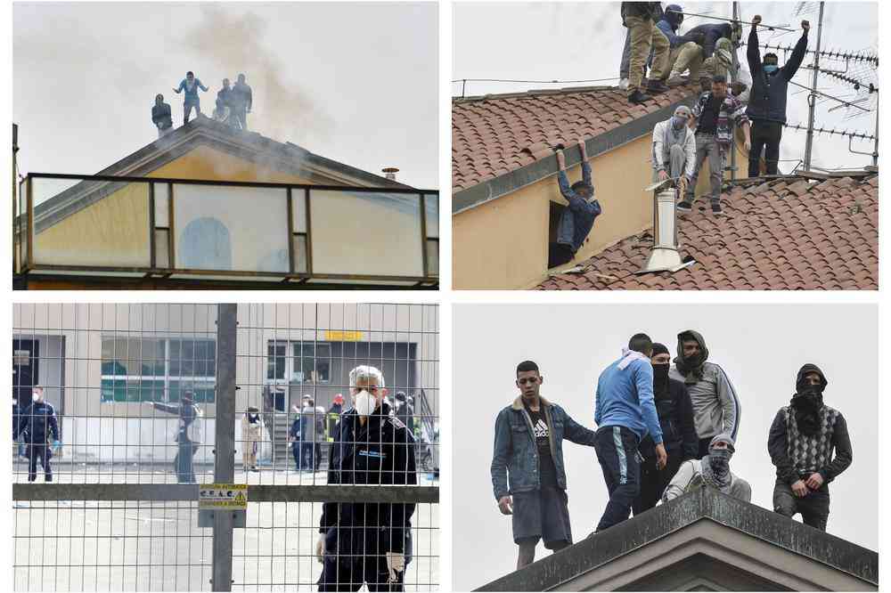 KORONAVIRUS IZGOVOR ZA POBUNU U ZATVORIMA U ITALIJI: Već 6 mrtvih! Zapalili ćelije, sa krovova traže slobodu!