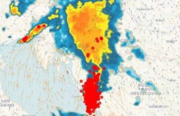 Opasno nevrijeme već stiglo u region: Ovo je tek početak, noćas dolazi ciklogeneza, a u BiH susnježica i prvi snijeg