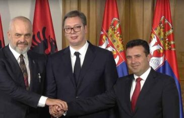 “NADAMO SE DA ĆE VLADE CRNE GORE I BOSNE I HERCEGOVINE…”: Vučić, Zaev i Rama složni, pozivaju BiH da se…