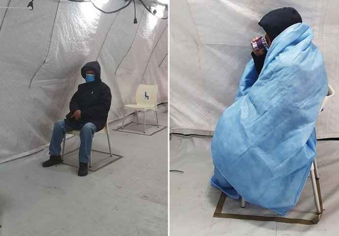 Sa upalom pluća devet sati čekao na pregled u ledenom šatoru u Zaraznoj