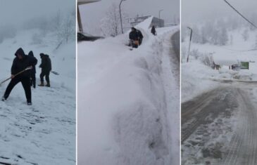 Borba sa snijegom u BiH: Prijetila je potpuna paralizacija života, snježni nanosi iznad 169 cm
