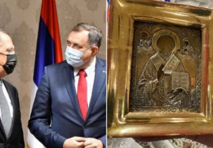 KLUPKO SE ODMOTAVA! Poznata vrijednost ikone koju je Dodik poklonio Lavrovu: Cijena joj je nevjerovatnih 12,5 miliona eura?!