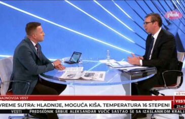 PUKLA BRUKA: Pogledajte kako je Vučić “uvjerio” voditelja TV Pinka da 2020. nije bilo izbora u Srbiji