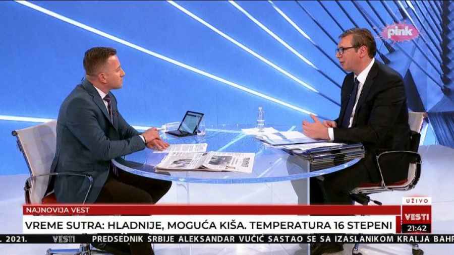 PUKLA BRUKA: Pogledajte kako je Vučić “uvjerio” voditelja TV Pinka da 2020. nije bilo izbora u Srbiji