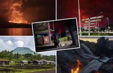 ZACRVENILO SE NEBO IZNAD GRADA GOME: Eruptirao jedan od najaktivnijih vulkana na svijetu, lava stigla do aerodroma, hiljade ljudi se evakuiše