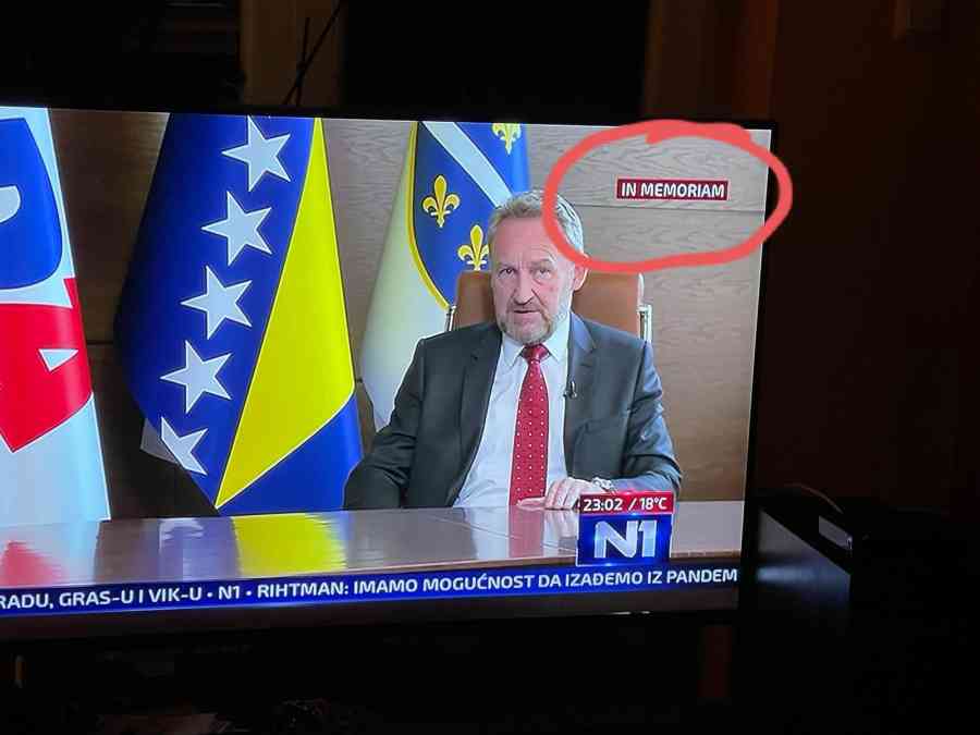 UMRI PRIJE SMRTI: Intervju sa Bakirom Izetbegovićem na N1 počeo oznakom “IN MEMORIAM” na televizijskom ekranu!