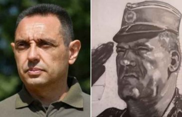 VULIN OTKRIO PRAVO LICE: „Nije uredu da neko gađa i vrijeđa mural Ratka Mladića, kaznit ćemo…“