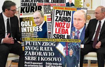 Putin šokirao Srbiju, tabloidi u nevjerici, Vučić najavio obraćanje naciji: ‘Priznao je Kosovo!‘