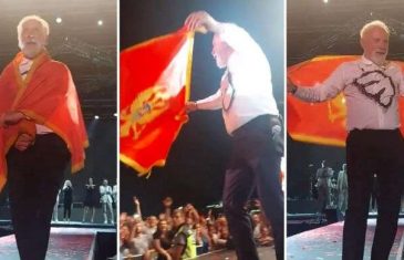 Srbi ljuti na Merlina jer je na koncertu zagrlio crnogorsku zastavu: “On se školovao u Sarajevu. “Mentori” su mu bili Hadžihafizbegović, Hadžifejzović, Silajdžić, Ganić… Šta drugo očekivati”
