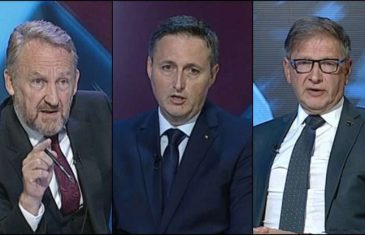 Nova predsjednička debata: Bećirović optužio Hadžikadića da radi za SDA, on mu poručio da laže…