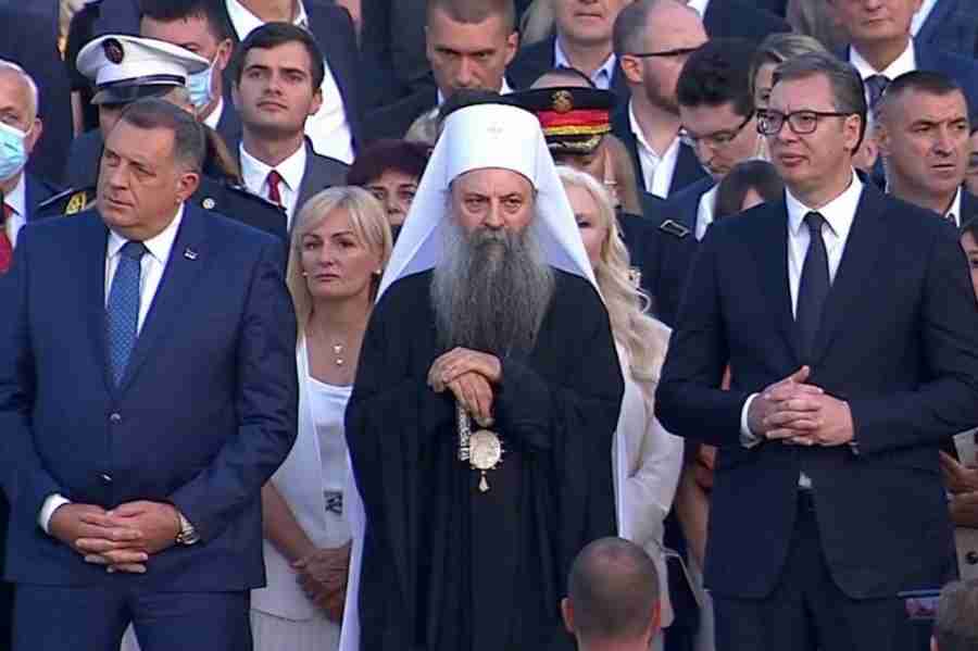 TENZIJE I PRETENZIJE: Patrijarh o promjeni granica, Vučić o velikoj ljubavi, Dodik o ujedinjenju…