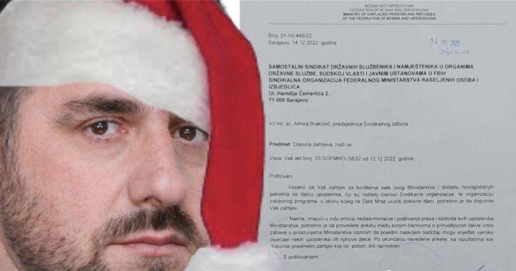 Ministar Ramić ne dozvoljava podjelu paketića djeci dok se svi ne izjasne da ih ne vrijeđa Djed Mraz
