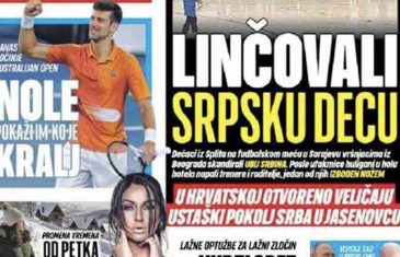 HUŠKA SE, HUŠKA: Pogledajte monstruozne naslovnice Vučićevih medija, nakon incidenta na Ilidži…