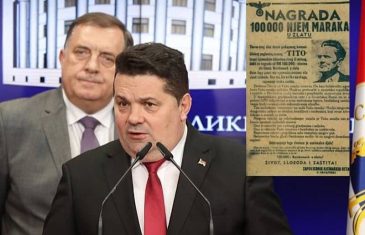 Odmetnuta vlast RS-a tone sve dublje: Stevandić Dodika i sebe usporedio s Titom, podijelio i potjernicu