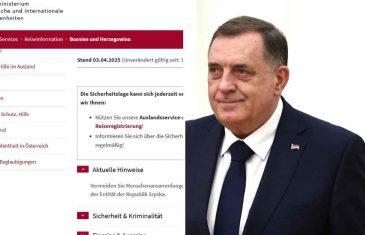 Kriza u BiH nije samo politička, nego i sigurnosna: Austrija izdala upozorenje svojim građanima zbog situacije u RS