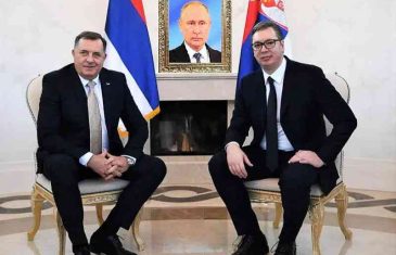 Analiza AP-a: Bez obzira na pritiske, bjegunac Dodik s Vučićem ide u Moskvu, na Balkanu sve napetije