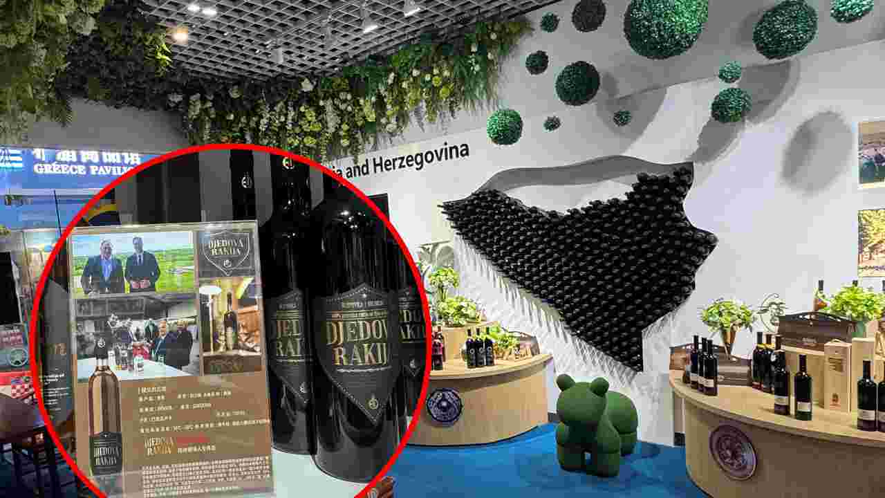 Kako se BiH predstavila na EXPO-u u Kini: U ‘granicama’ BiH srbijansko vino i Košarac kao hostesa Dodikove rakije