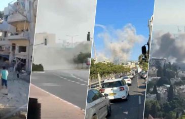 ZASTRAŠUJUĆE SNIMKE S BLISKOG ISTOKA: Iran izveo najžešći udar na Izrael od početka rata, gore Tel Aviv, Haifa…