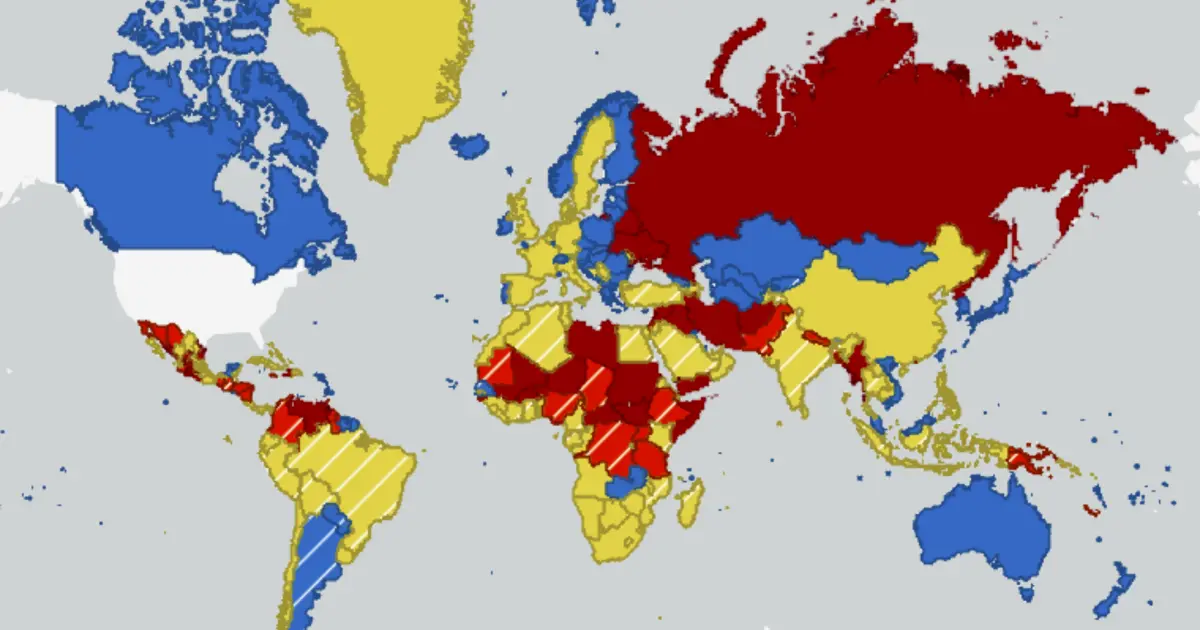 Amerika objavila mapu rizičnih zemalja za putovanje, evo kako procjenjuju situaciju u BiH