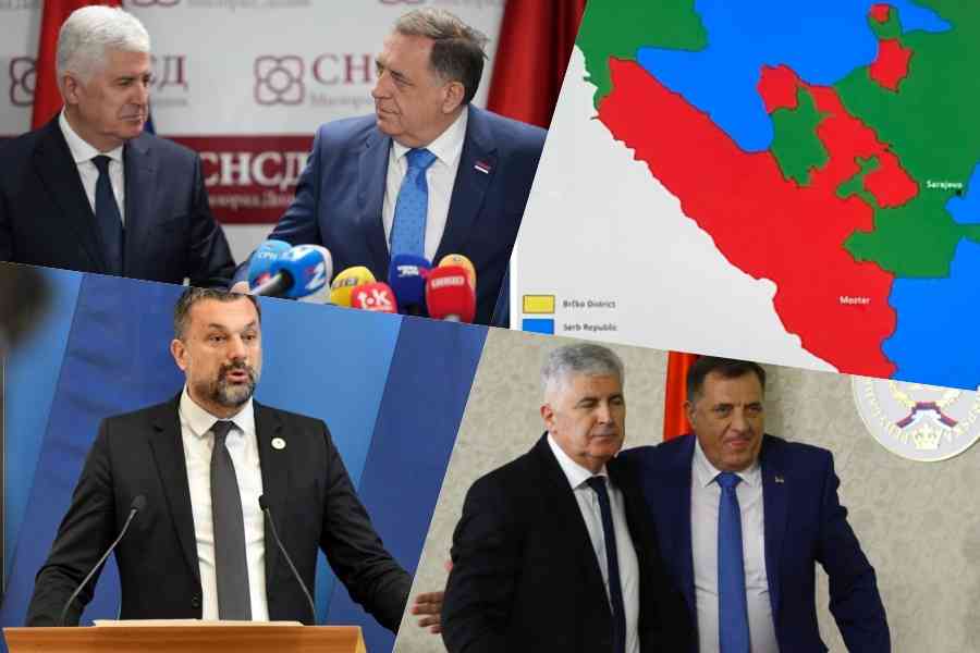 SVE JE SPREMNO ZA PODJELU: Milorad Dodik i Dragan Čović idu do kraja, u čiji „rog“ puše Elmedin Konaković…